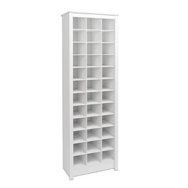 474FB3F5-C7A9-CED9-02A9-408E99C7E50F 36 Pair Shoe Storage Rack, White - Image 1